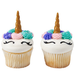 Unicorn Horn Cupcake Toppers 12 ct