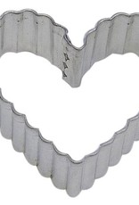 Fluted Heart Cookie Cutter (2.5")