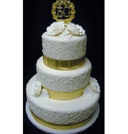 50th Anniversary Cake Plaque