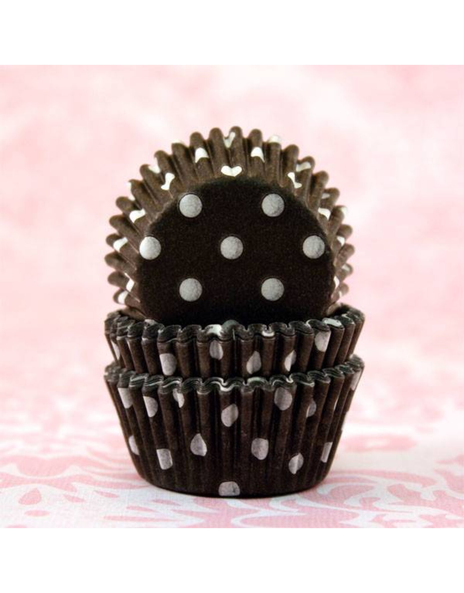 Black Polka Dot Baking Cups Mini (40-50ct)