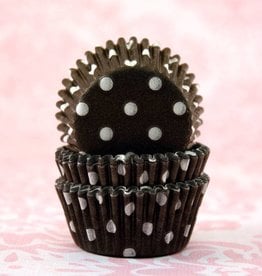 Black Polka Dot Baking Cups Mini (40-50ct)