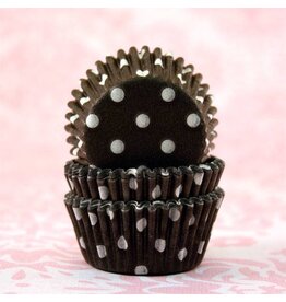 Black Polka Dot Baking Cups Mini (40-50ct)