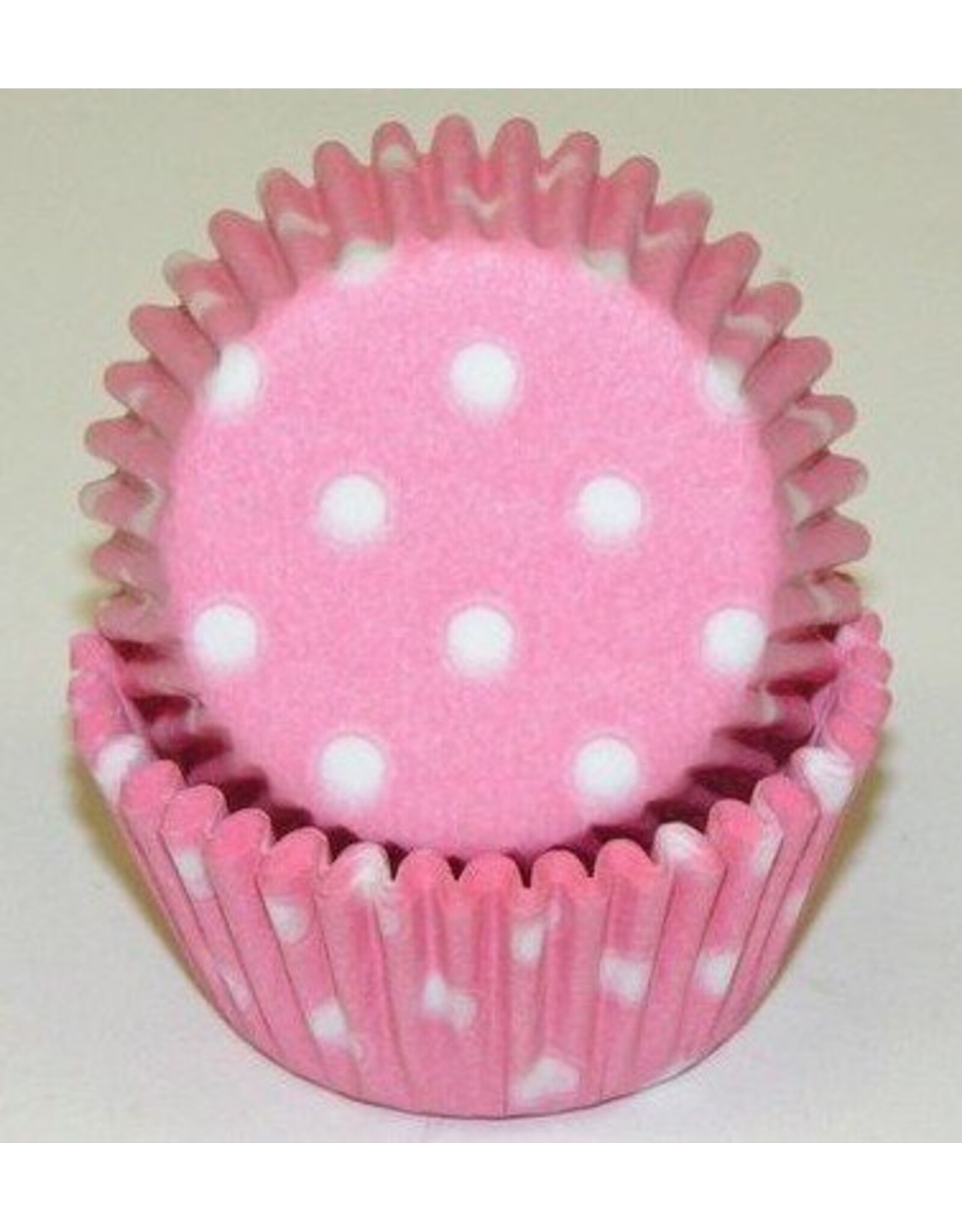 Pink (Light) Polka Dot Baking Cups Mini(40-50ct)