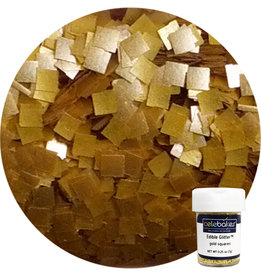 Square Edible Glitter 1/4 oz. - GOLD
