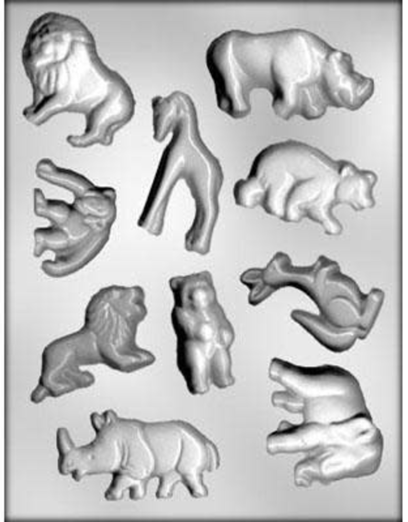 Zoo Animal Assortment Chocolate Mold