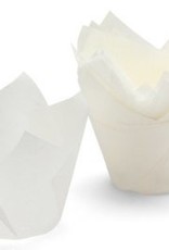 White Tulip Baking Cups(24 ct)
