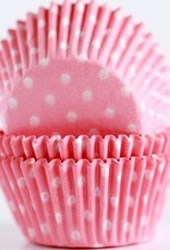 Pink (Light) Polka Dot Baking Cups(30-35ct)