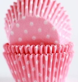 Pink (Light) Polka Dot Baking Cups(30-35ct)