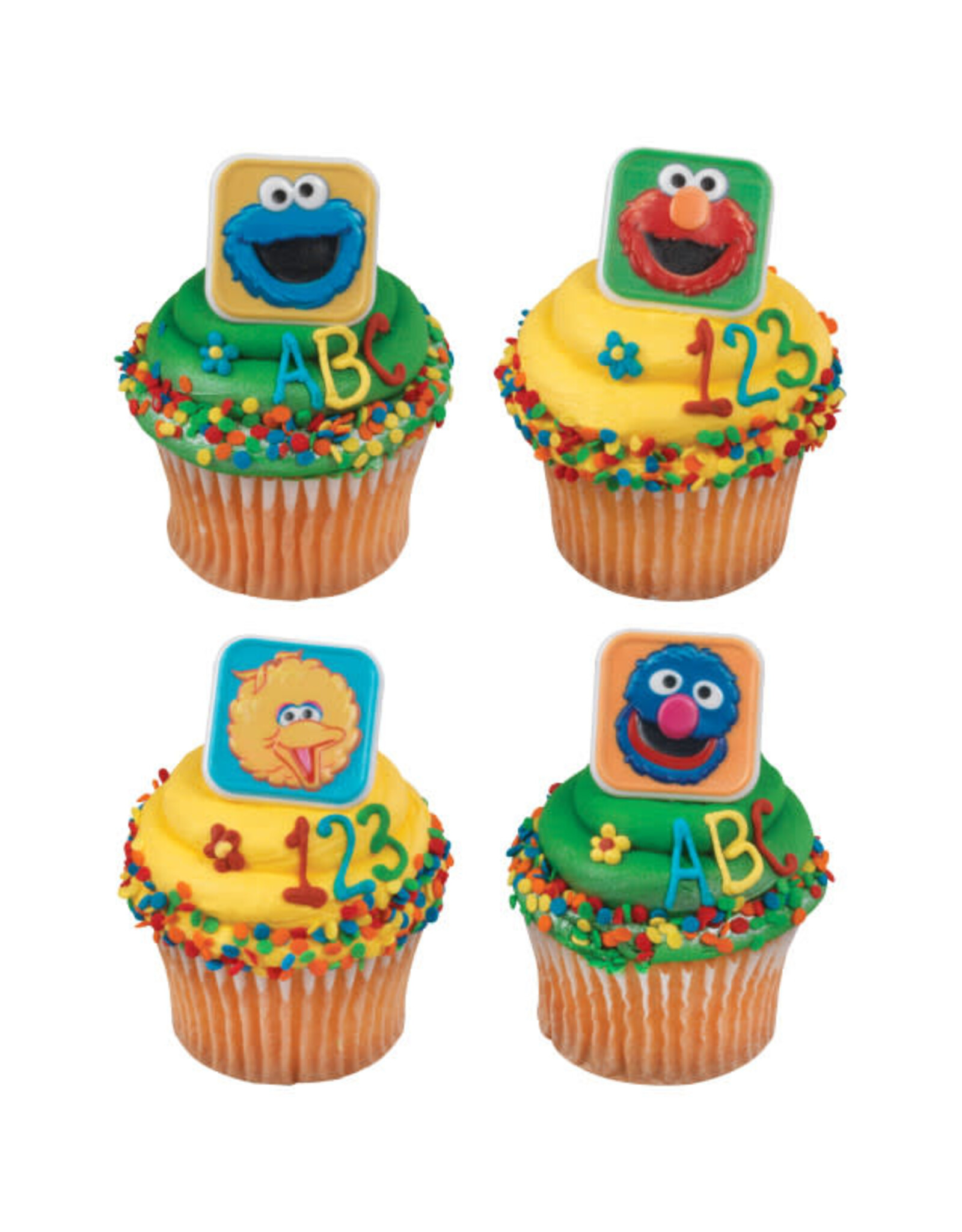 Sesame Street Bright & Fun Cupcake Rings