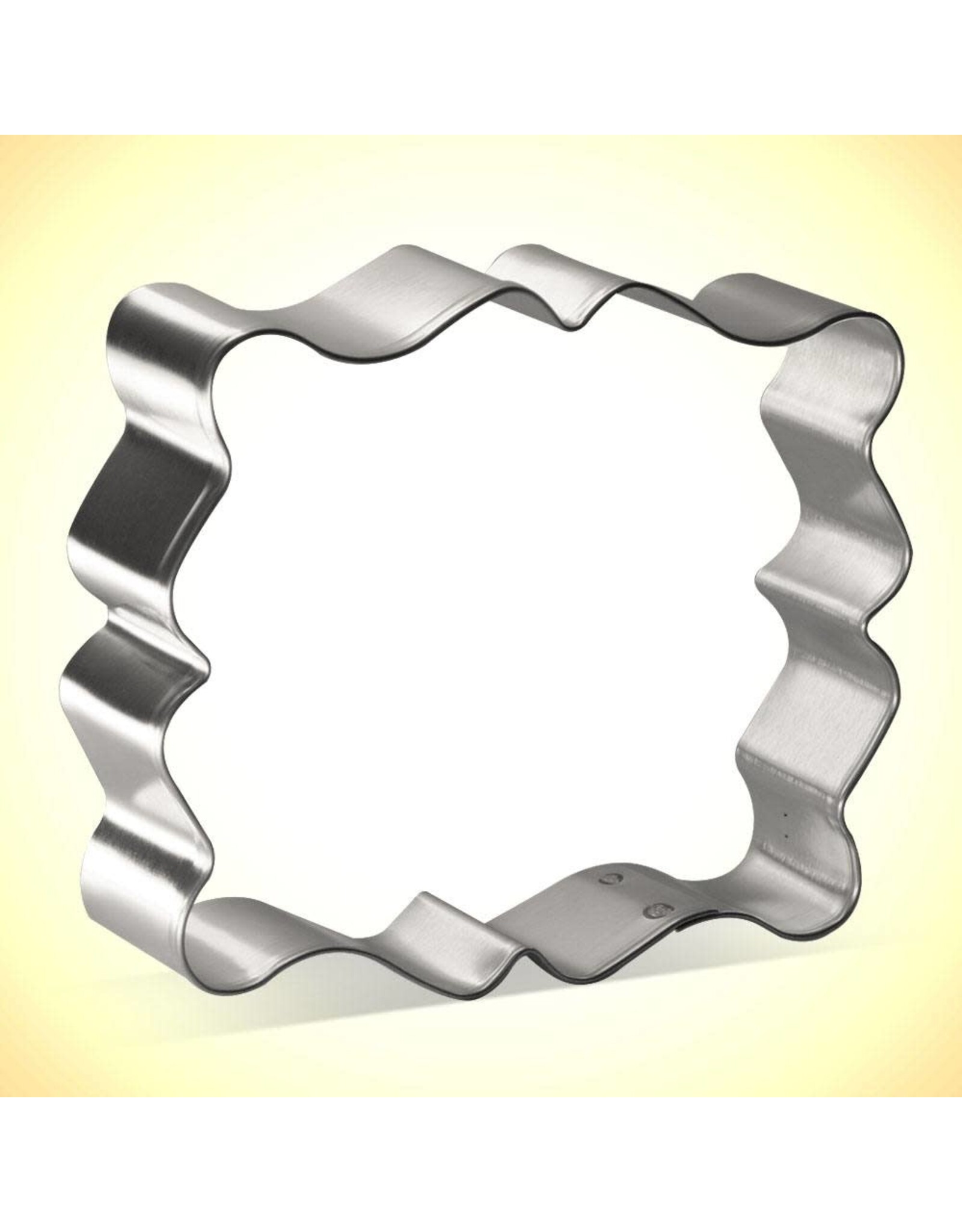 Fancy Rectangle Plaque Cookie Cutter (4")