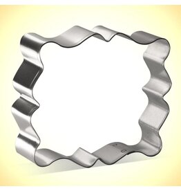 Fancy Rectangle Plaque Cookie Cutter (4")