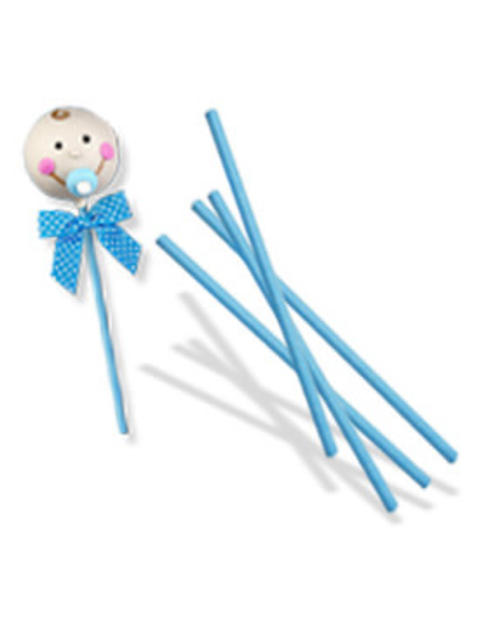 Blue Sucker Sticks (4") - 25ct
