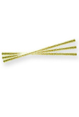 Gold Glitter Twist Ties (4") -25ct