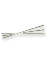 Silver Glitter Twist Ties (4") - 25ct