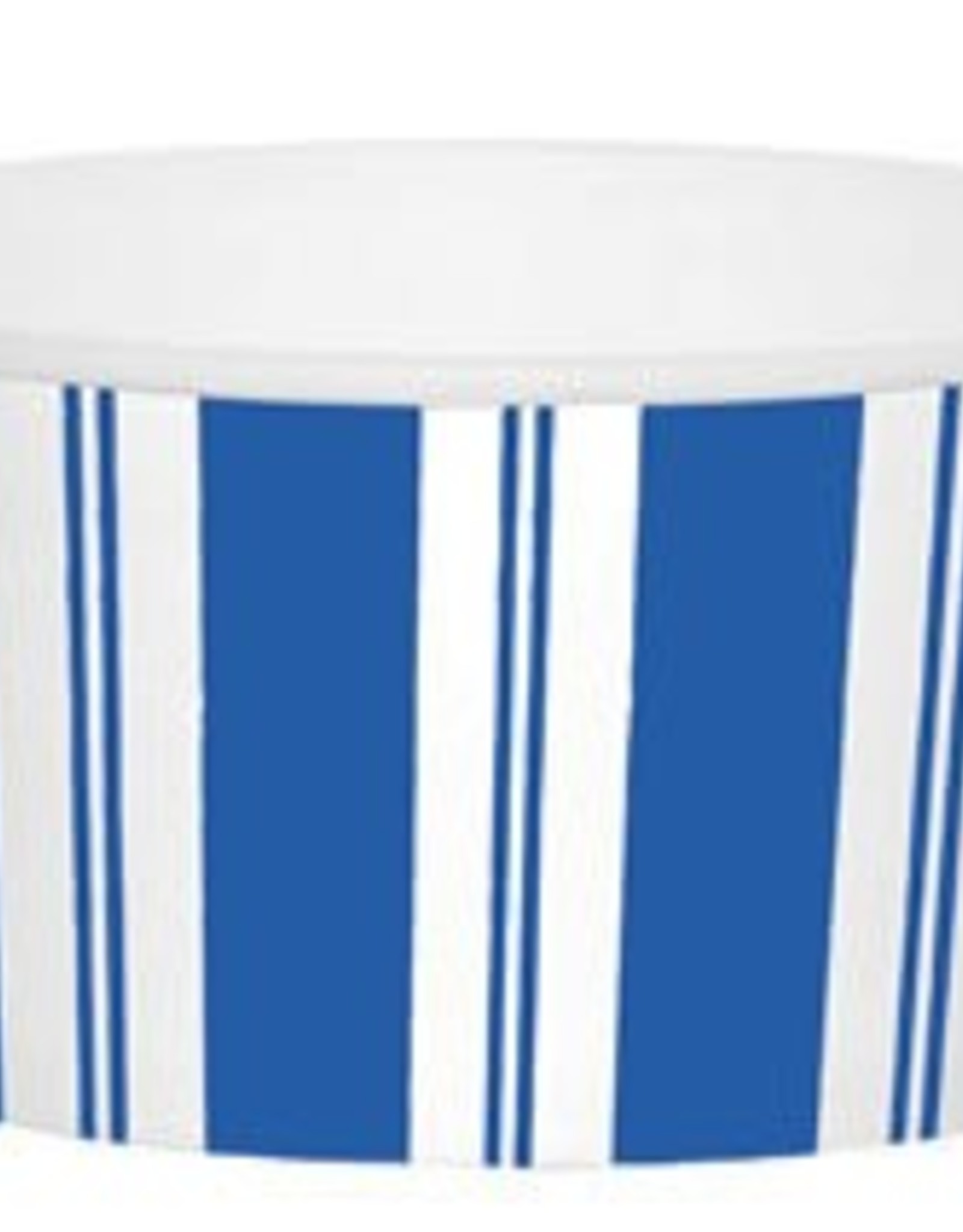 Awning Stripe Blue & White Treat Cups - 9.5 ounces