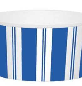 Awning Stripe Blue & White Treat Cups - 9.5 ounces