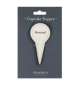 Hooray Cupcake Topper