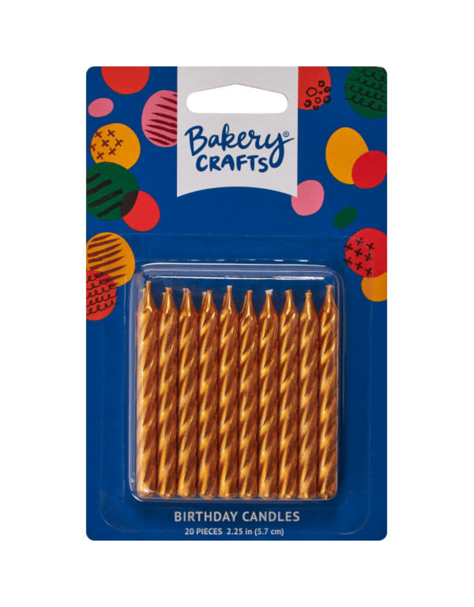 Gold Spiral Candles (20ct)