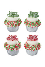 Holiday Tidings Cupcake Picks (12/pkg)