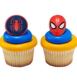 Decopac Spiderman Spider & Mask Cupcake Rings (12/pkg)