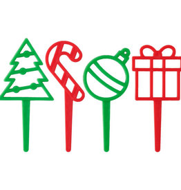 Decopac Holiday Icon Cupcake Picks (12/pkg)