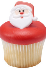 Santa Face Cupcake Rings (12/pkg)