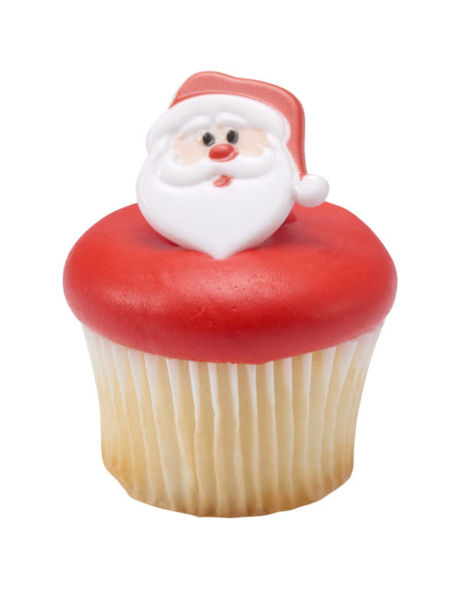 Santa Face Cupcake Rings (12/pkg)