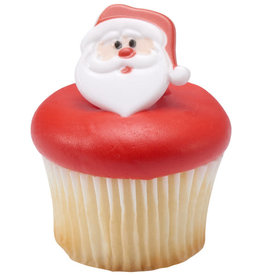 Santa Face Cupcake Rings (12/pkg)