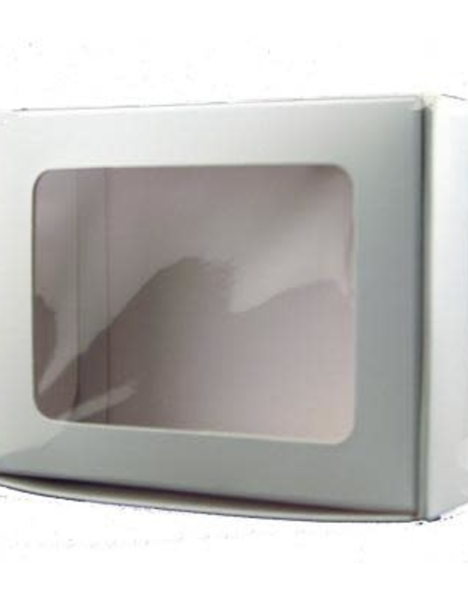 White Candy Box w/Window (1/4#)