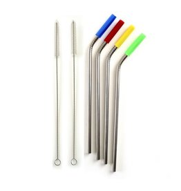 Norpro Straws (Stainless Steel with Silicone Tips)6pc set