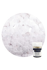 Square Edible Glitter Flakes - White (.25oz)