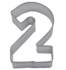 Number "2" Cookie Cutter (3")
