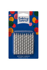 Silver Spiral Candles (20pc)