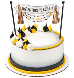 The Future Is Bright Cake Topper