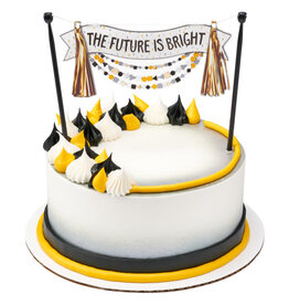 The Future Is Bright Cake Topper