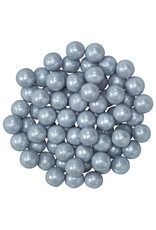 Silver Shimmer Candy Beads (7mm)