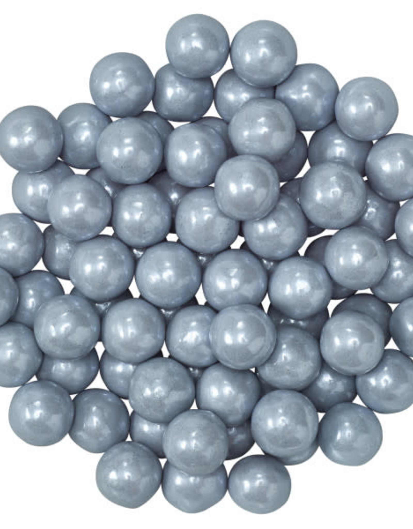 Silver Shimmer Candy Beads (7mm)