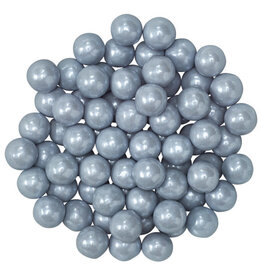 Silver Shimmer Candy Beads (7mm)