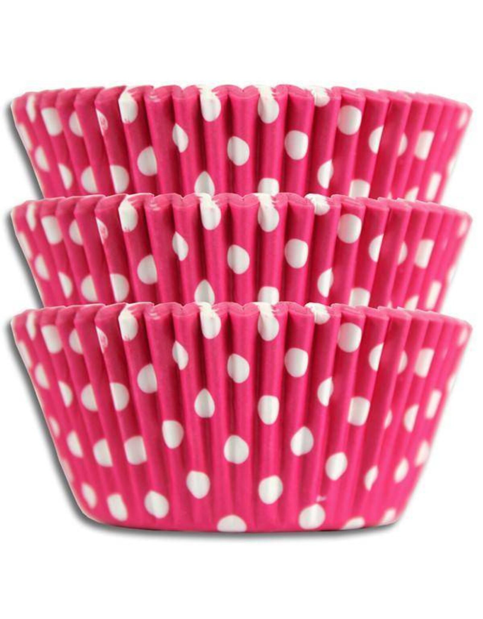 Hot Pink Polka Dot Baking Cups(30-35ct)