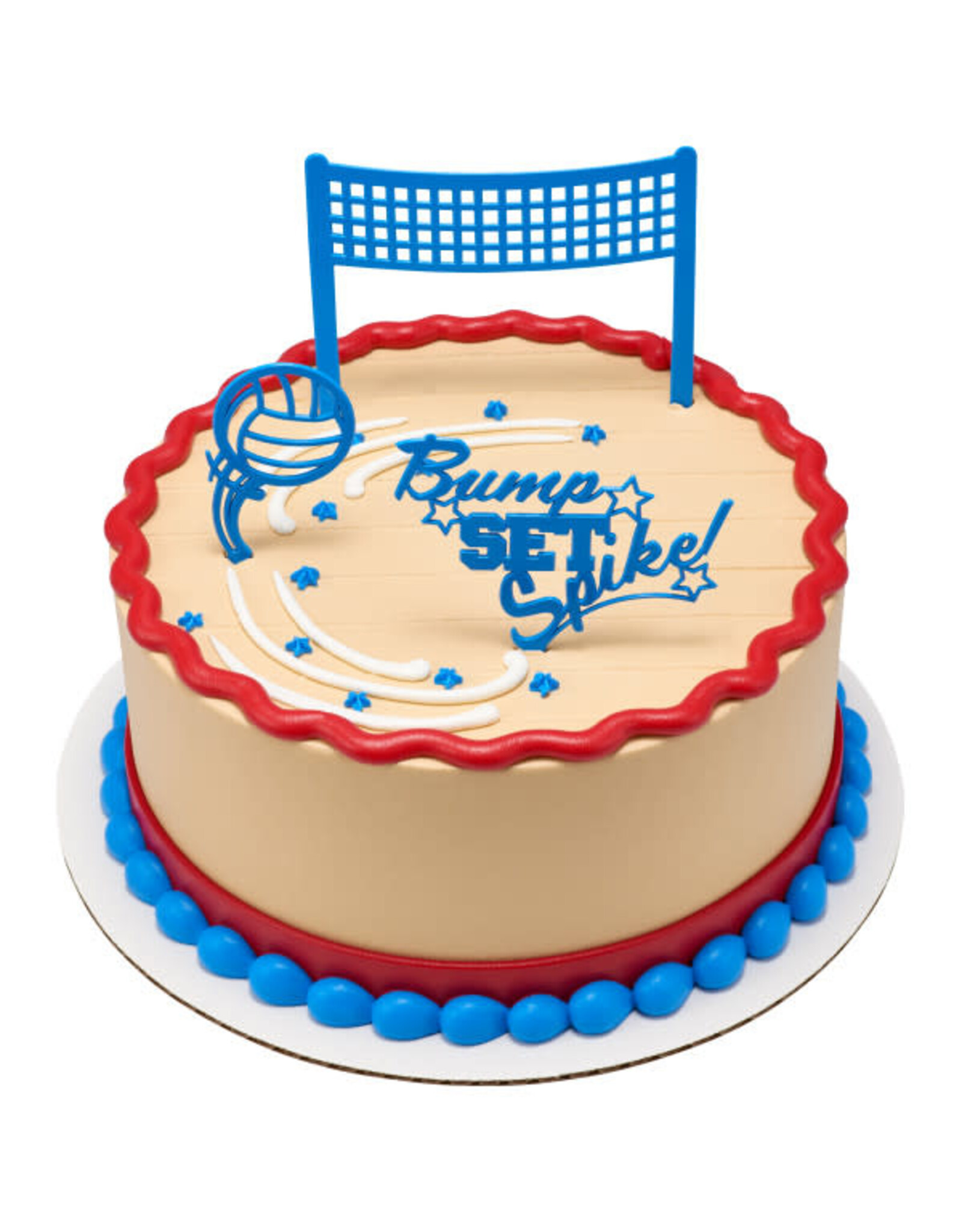 Bump Set Spike Volleyball Cake Topper Set