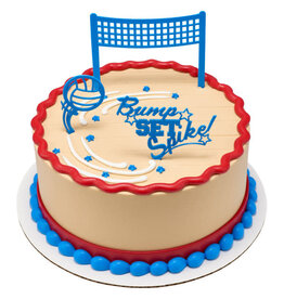 Bump Set Spike Volleyball Cake Topper Set