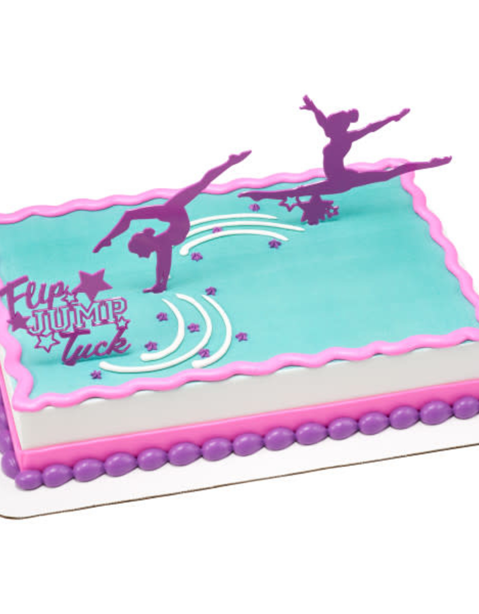 Flip Jump Tuck Tumbling Cake Topper Set