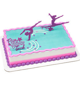 Flip Jump Tuck Tumbling Cake Topper Set