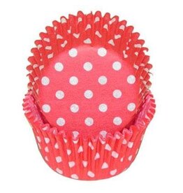 Red Polka Dot Baking Cups(approx 30-35ct)