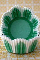 Green Flower Mini Baking Cups (40-50ct)