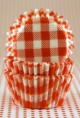 Red Gingham Baking Cups Mini (40-50ct)