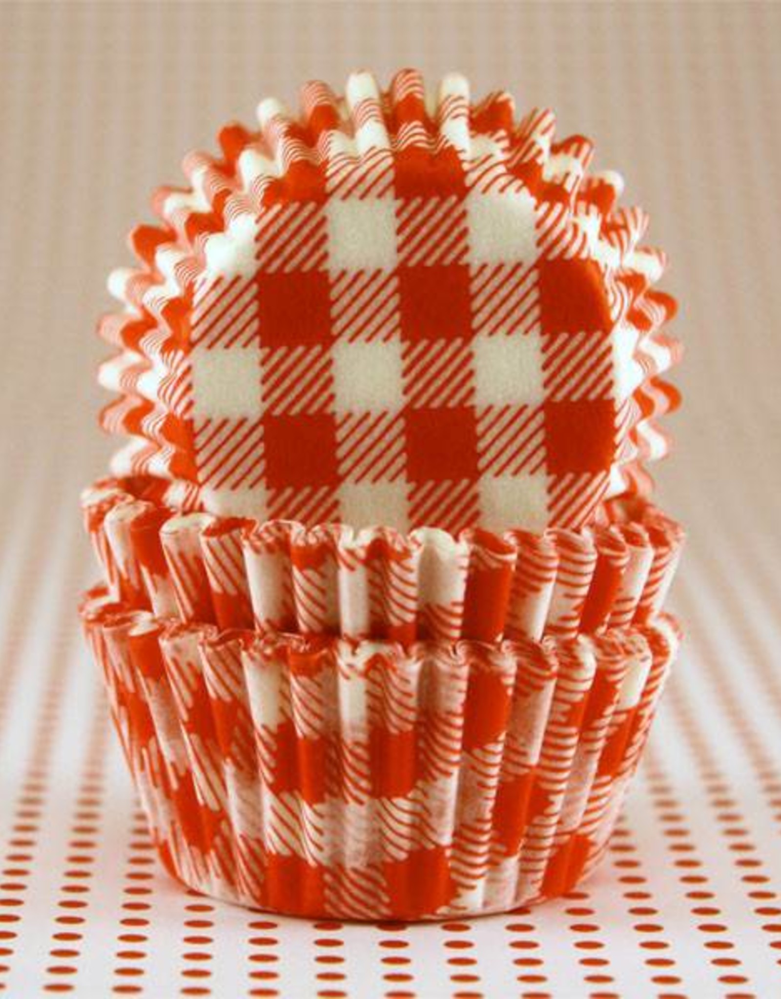 Red Gingham Baking Cups Mini (40-50ct)