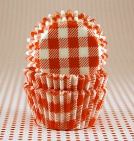 Red Gingham Baking Cups Mini (40-50ct)