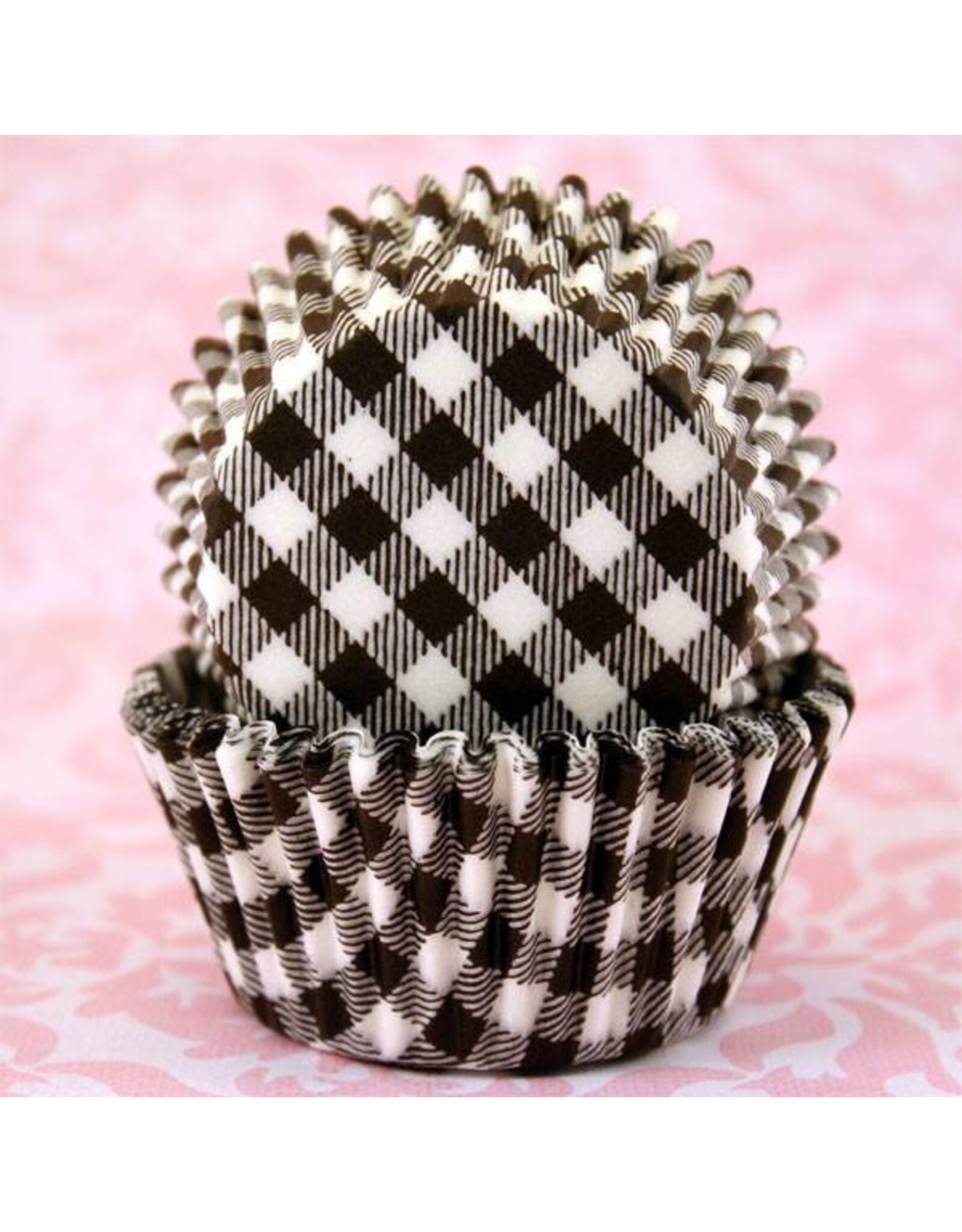Black Gingham Baking Cups Mini (40-50ct)