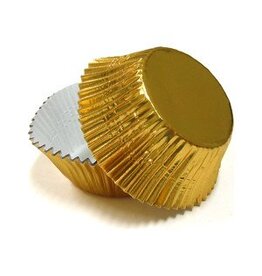 Gold Foil Mini Baking Cups (40-50ct)
